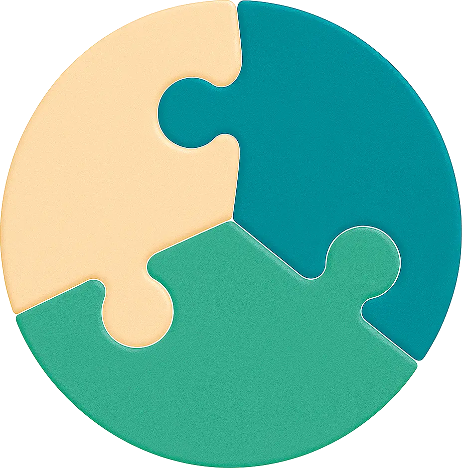 puzzle cercle colored